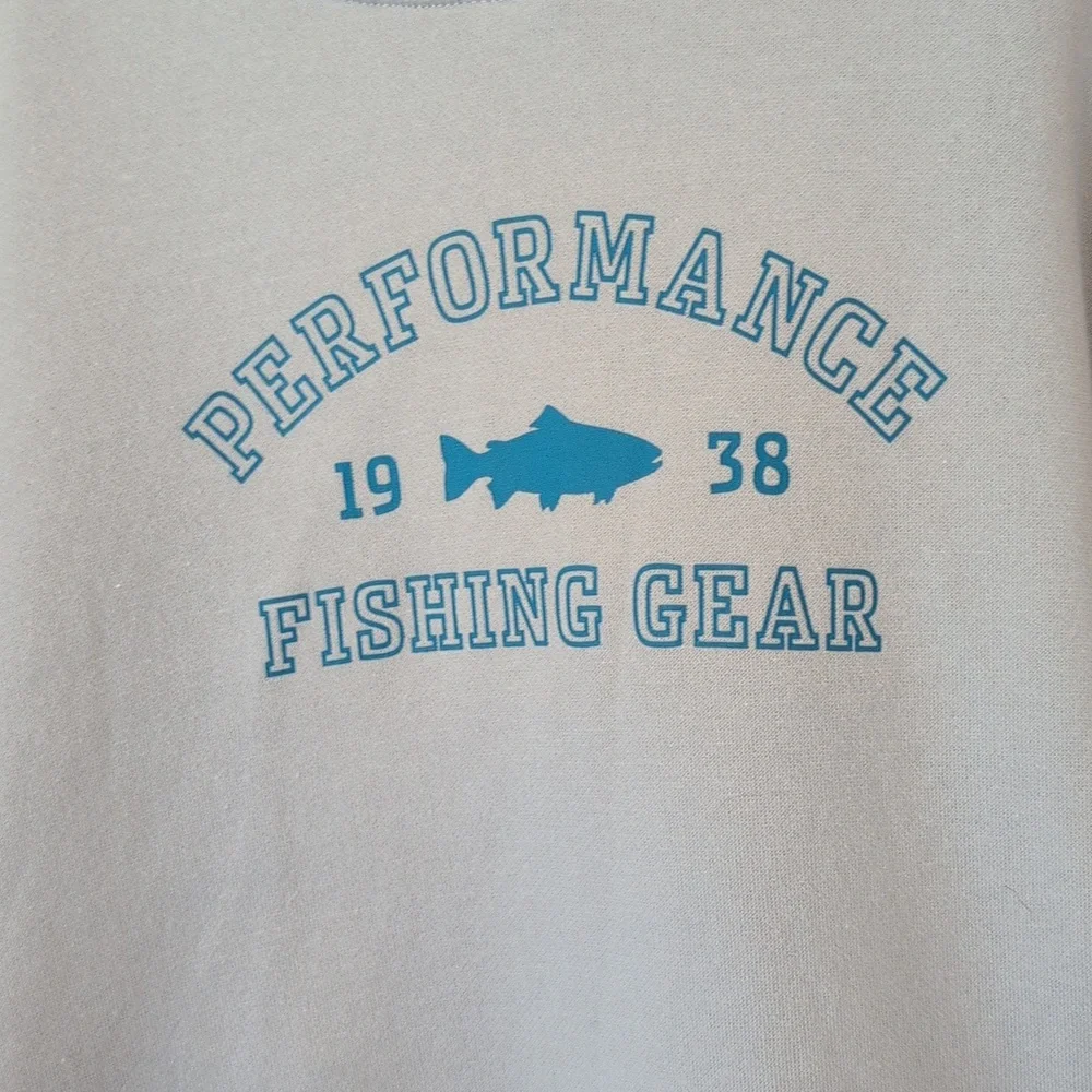 Boys Columbia PFG gray logo print hoodie size L(14/16) - Picture 2 of 6